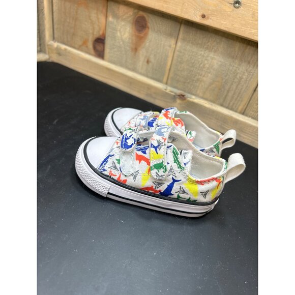 Converse All Star Infant Sneakers Shark Print Multi-Color Size 4 - Picture 5 of 7